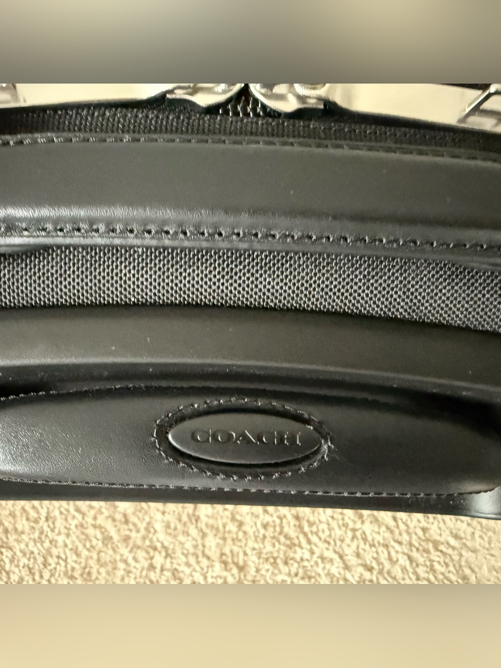 Coach Gray and Black Signature Carry-On Spinner - Picture 6 of 13